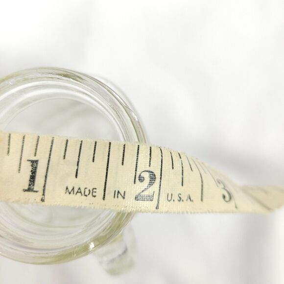 VTG Set of 4 Golden Harvest Mason Drinking Jar with Handles Green & Clear Glass - Picture 10 of 12